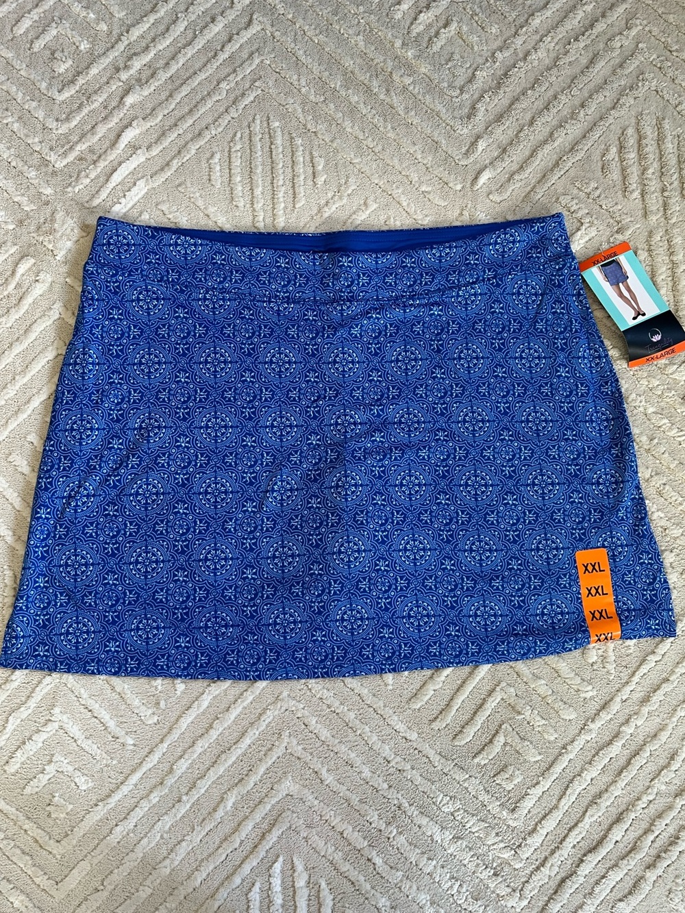 NWT Tranquility by Colorado Clothing Blue Light Box Skort XXL Costco